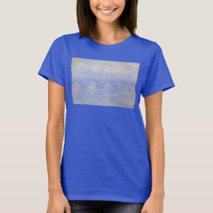 Camiseta Waterloo Bridge, efecto de niebla de Claude Monet
