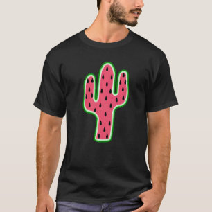 Camiseta Watermelon Cactus Fun Summer Fruit Cute Cacti Melo