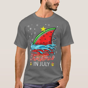 Camiseta Watermelon Christmas Tree Christmas In July Summer
