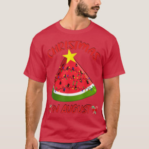 Camiseta Watermelon Christmas Tree Navidades En Agosto Summ