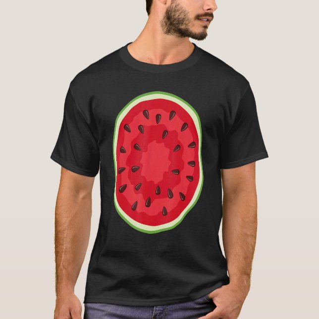 Camiseta Watermelon Costume Crew     Halloween Costume Frui (Anverso)