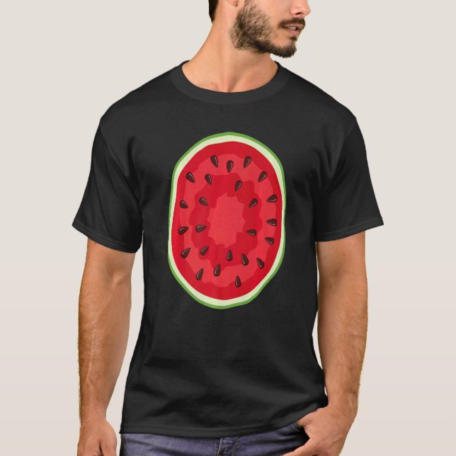 Camiseta Watermelon Costume Crew   Halloween Costume Fruit (Anverso)