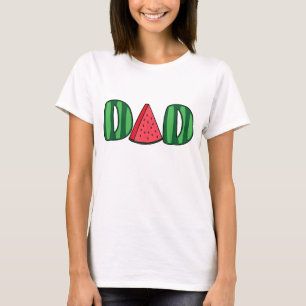 Camiseta Watermelon Dad Fruitarian Lover Summer Padre Frui