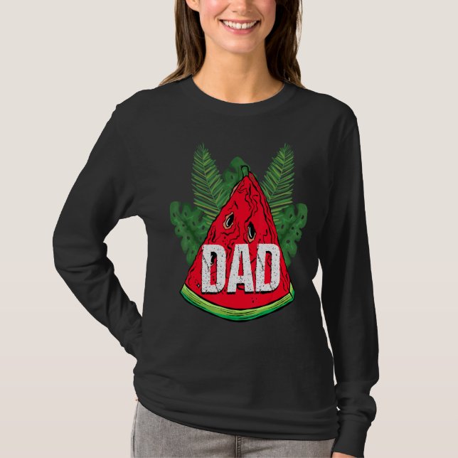 Camiseta Watermelon Dad Summer Melon Fruit Day (Anverso)