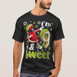 Camiseta Watermelon de 9 años Chica de cumpleaños fruta dul