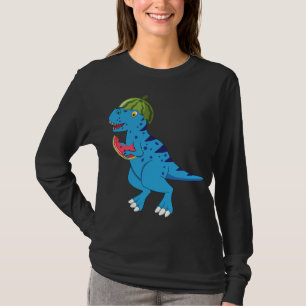 Camiseta Watermelon Dinosaur T Rex Summer Fruth Art Dino Lo