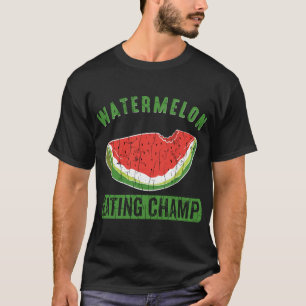 Camiseta Watermelon Eating Champ Funny Summer Fruit Lover G
