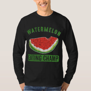 Camiseta Watermelon Eating Champ Funny Summer Fruit Lover G