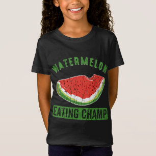 Camiseta Watermelon Eating Champ Funny Summer Fruit Lover G