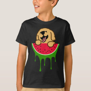 Camiseta Watermelon Golden Retriever, Dog Lover, Summer Fru