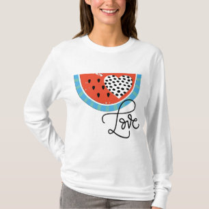 Camiseta Watermelon Heart Love Fruit Pool Fiesta Swim