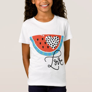 Camiseta Watermelon Heart Love Fruit Pool Fiesta Swim