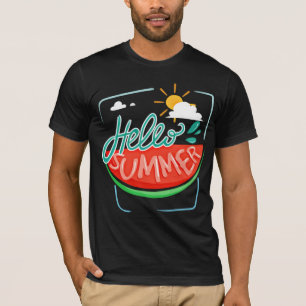 Camiseta Watermelon Hello Summer T-Shirt