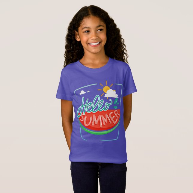 Camiseta Watermelon Hello Summer T-Shirt (Anverso completo)