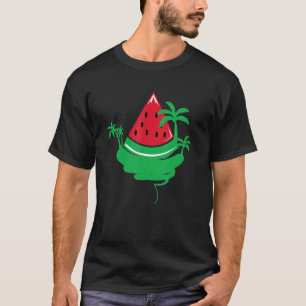 Camiseta Watermelon Palm Beach Melon Summer Tropical Fruta