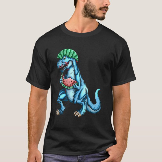 Camiseta Watermelon  rex Dinosaur Dino Fan Melon (Anverso)