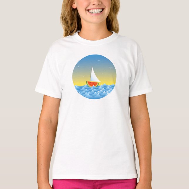 Camiseta Watermelon Sailboat (Anverso)