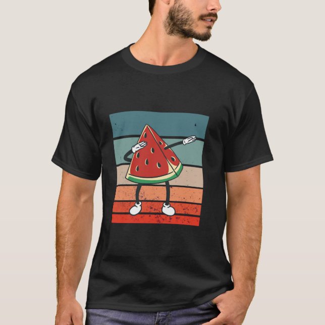Camiseta Watermelon slice dabbing cartoon arms and legs dan (Anverso)
