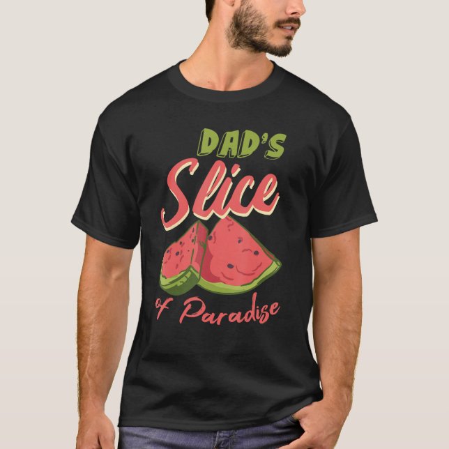 Camiseta Watermelon Slices Funny Melon Juice Lover Dad Wate (Anverso)