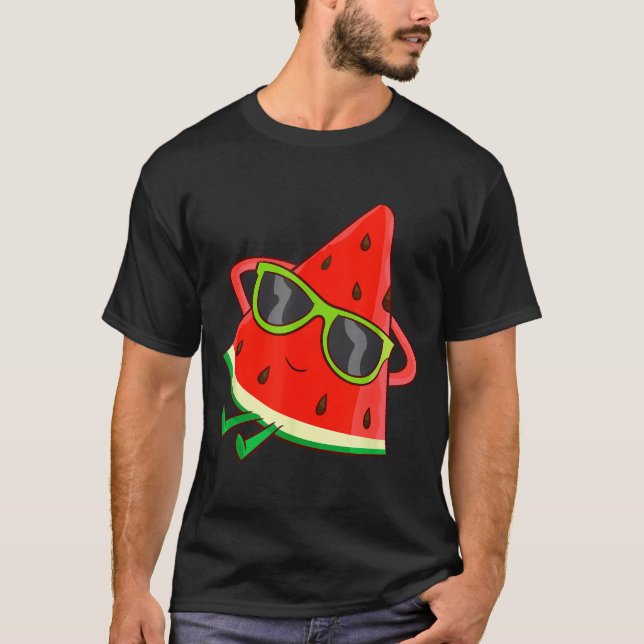 Camiseta Watermelon Summer Melon With Sungles Funny Waterme (Anverso)