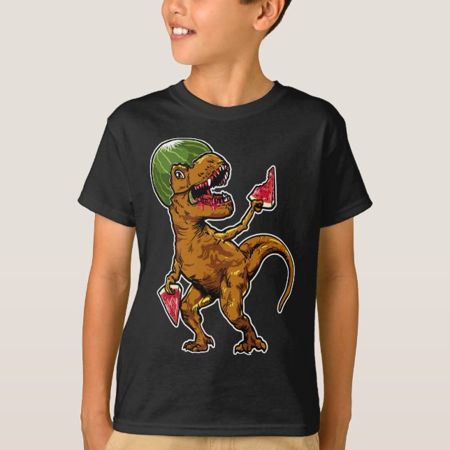 Camiseta Watermelon T - Rex Dinosaur Watermelover (Anverso)