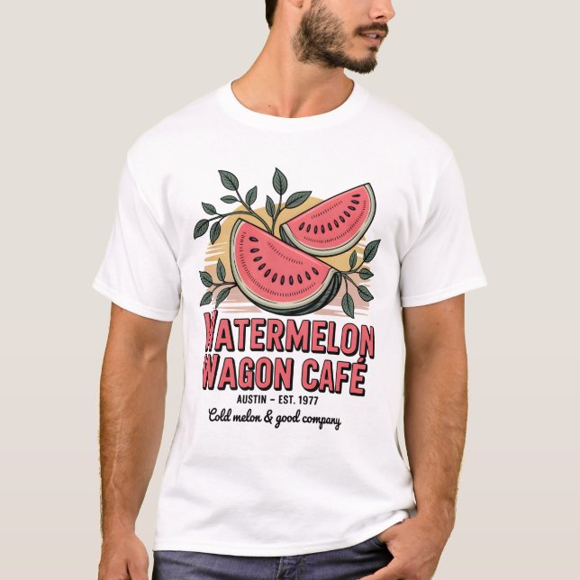 Camiseta Watermelon Wagon Café (Anverso)