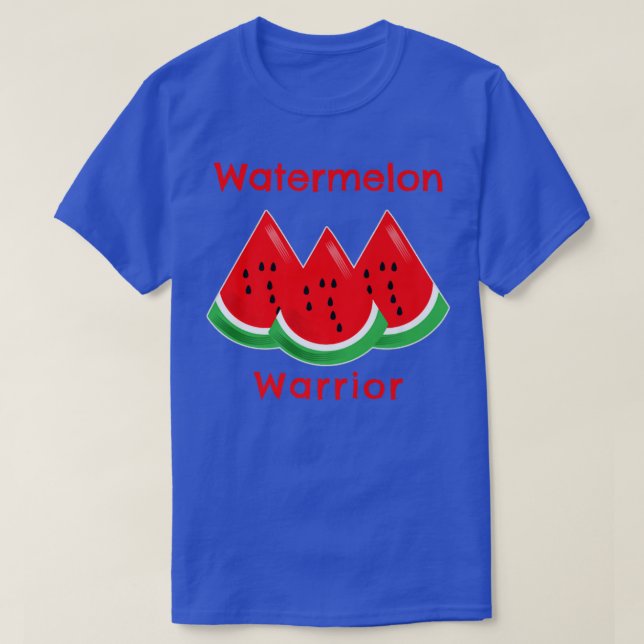 Camiseta Watermelon Warrior Sweet Summer Fruit Lover Vegan (Diseño del anverso)