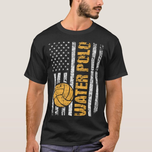 Camiseta Waterpolo USA Bandera Goalie Deportistas Arquero (Anverso)