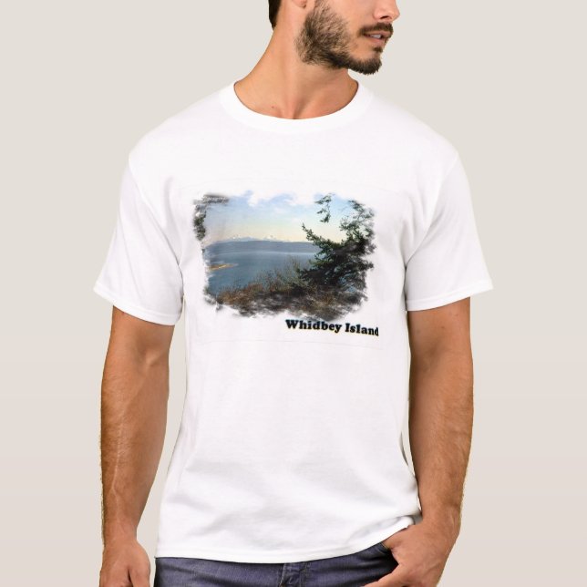Camiseta Waterscape de la isla de Whidbey (Anverso)