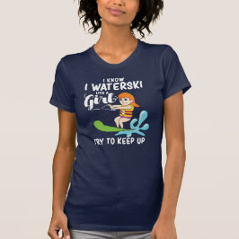Camiseta Waterski Como Una Cita Graciosa Chica