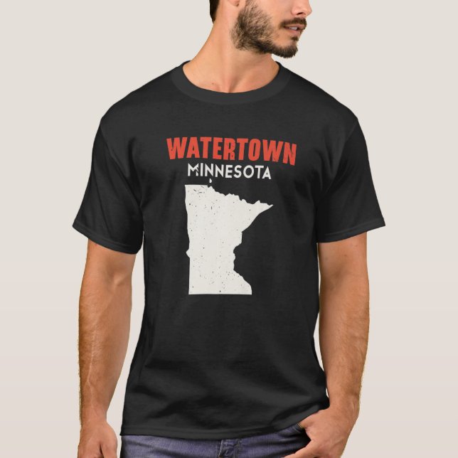 Camiseta Watertown Minnesota EE.UU. State America Travel Mi (Anverso)