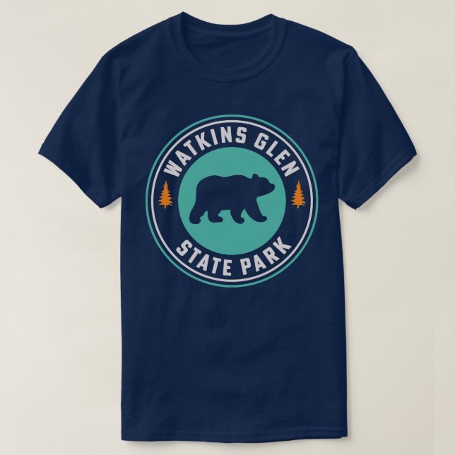 Camiseta Watkins Glen State Park New York Finger Lakes Hiki (Diseño del anverso)