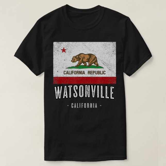 Camiseta WATSONVILLE California Cali City Souvenir CA Fl (Diseño del anverso)