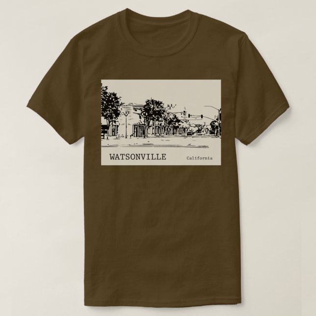 Camiseta Watsonville California TShirt 1 (Diseño del anverso)
