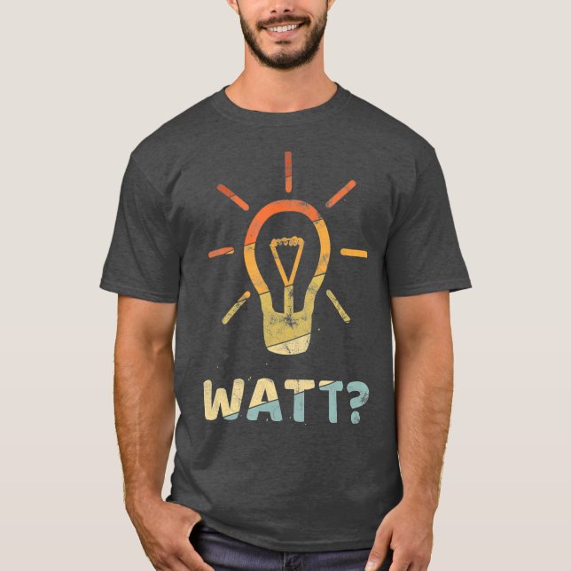 Camiseta WATT Gracioso regalo para el electricista Meister  (Anverso)