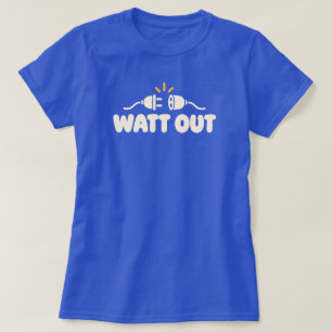 Camiseta WATT OUT Humor Eléctrico Minimalista