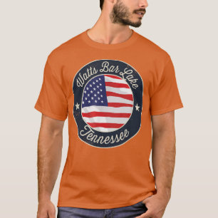 Camiseta Watts Bar Lake - Patriotic Tennessee Souvenir T-Sh