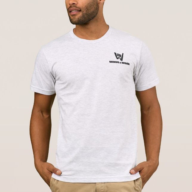Camiseta Wave and Walk Black Logo Lifestyle T-Shirt (Anverso)