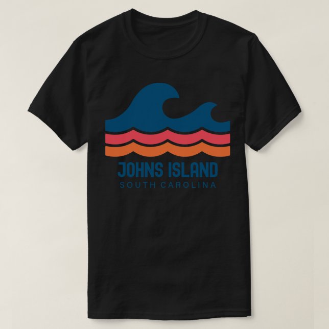 Camiseta Wave de cosecha de la isla Johns (Diseño del anverso)