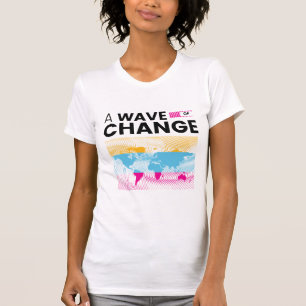 Camiseta Wave of Change World Map Tee