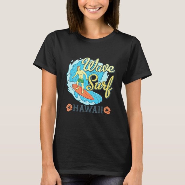 Camiseta Wave Surf Hawaii (Anverso)