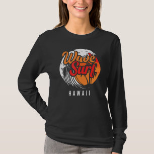 Camiseta Wave Surf Hawaii Ocean Island Vacation Beach Trave