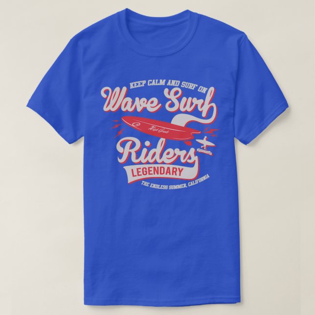 Camiseta Wave Surf Riders (Diseño del anverso)