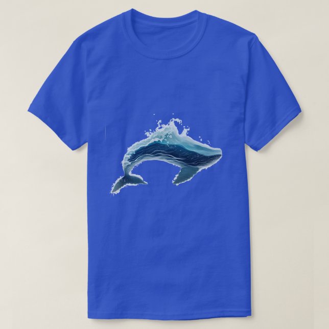 Camiseta Wave Whale (Diseño del anverso)