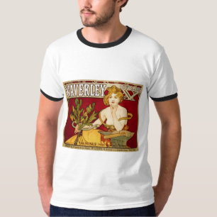 Camiseta Waverley Cycles - Art Nouveau - Alphonse Mucha