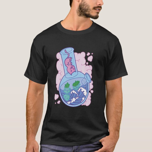 Camiseta Waves Bong joint Cat (Anverso)