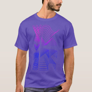 Camiseta Waves Forma de onda Audio Diseño digital Gigante m