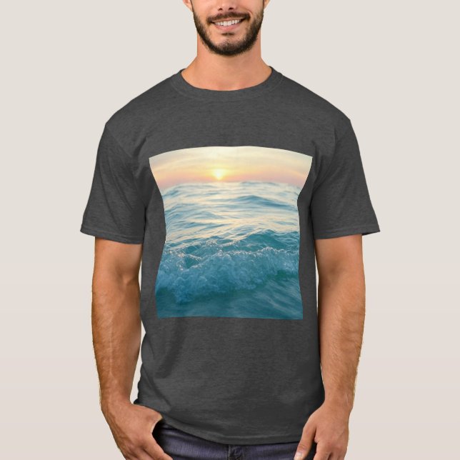 Camiseta Waves tranquilas Brisa suave del océano (Anverso)