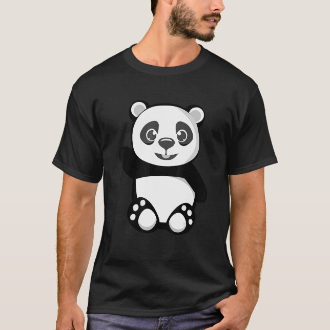 Camiseta Waving Panda (Anverso)