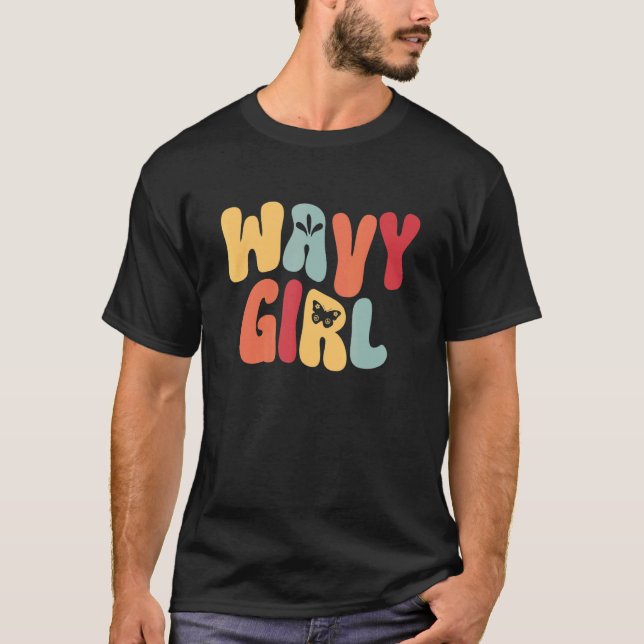 Camiseta Wavy Chica Groovy Beach Style (Anverso)